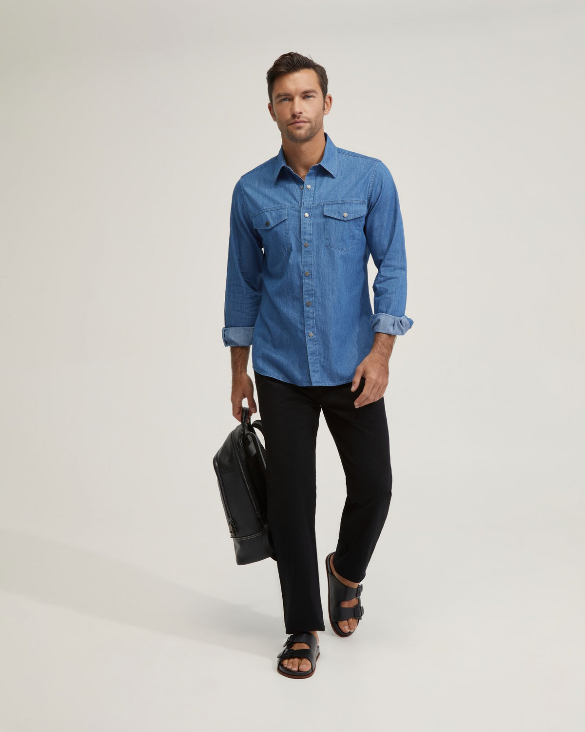 REGULAR FIT DENIM SHIRT MENS SHIRTS