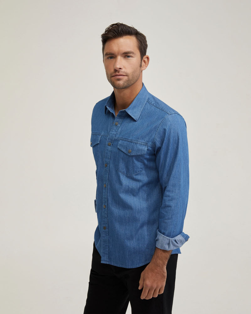 REGULAR FIT DENIM SHIRT MENS SHIRTS