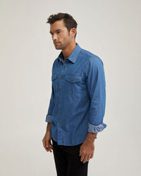 REGULAR FIT DENIM SHIRT MENS SHIRTS