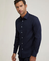 BECKTON LUXURY DOBBY SHIRT MENS SHIRTS