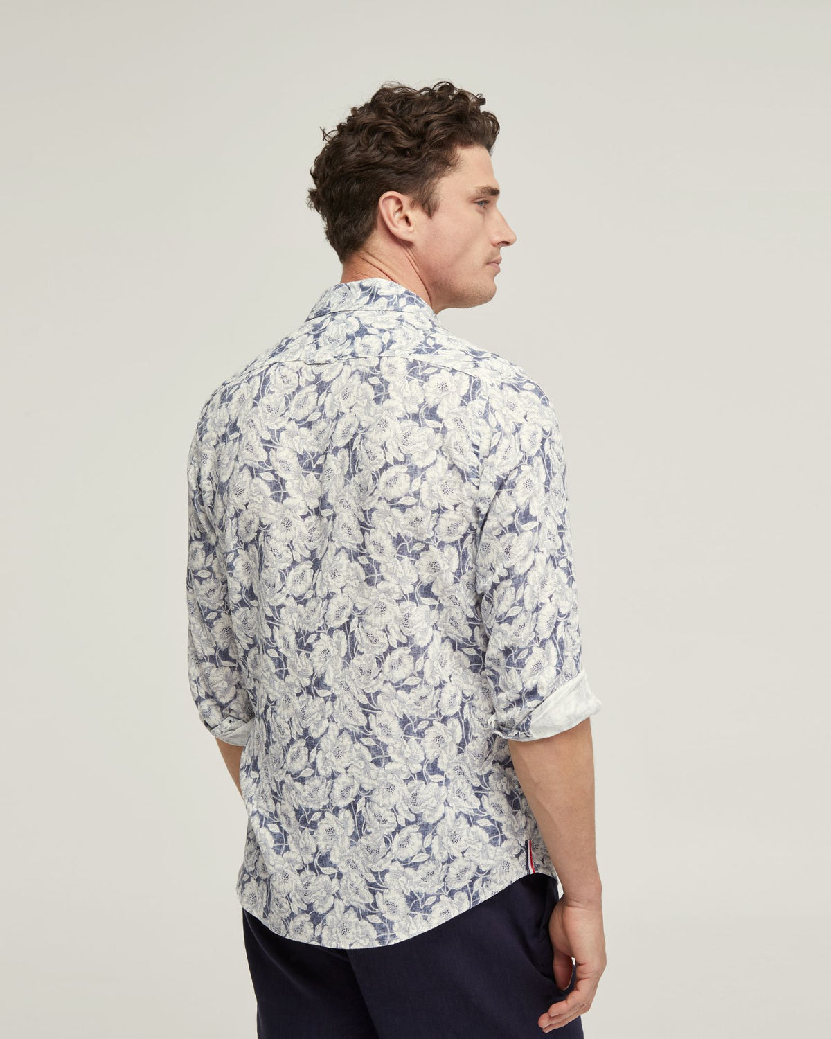 HOLLOWAY LINEN BLEND PRINTED SHIRT MENS SHIRTS