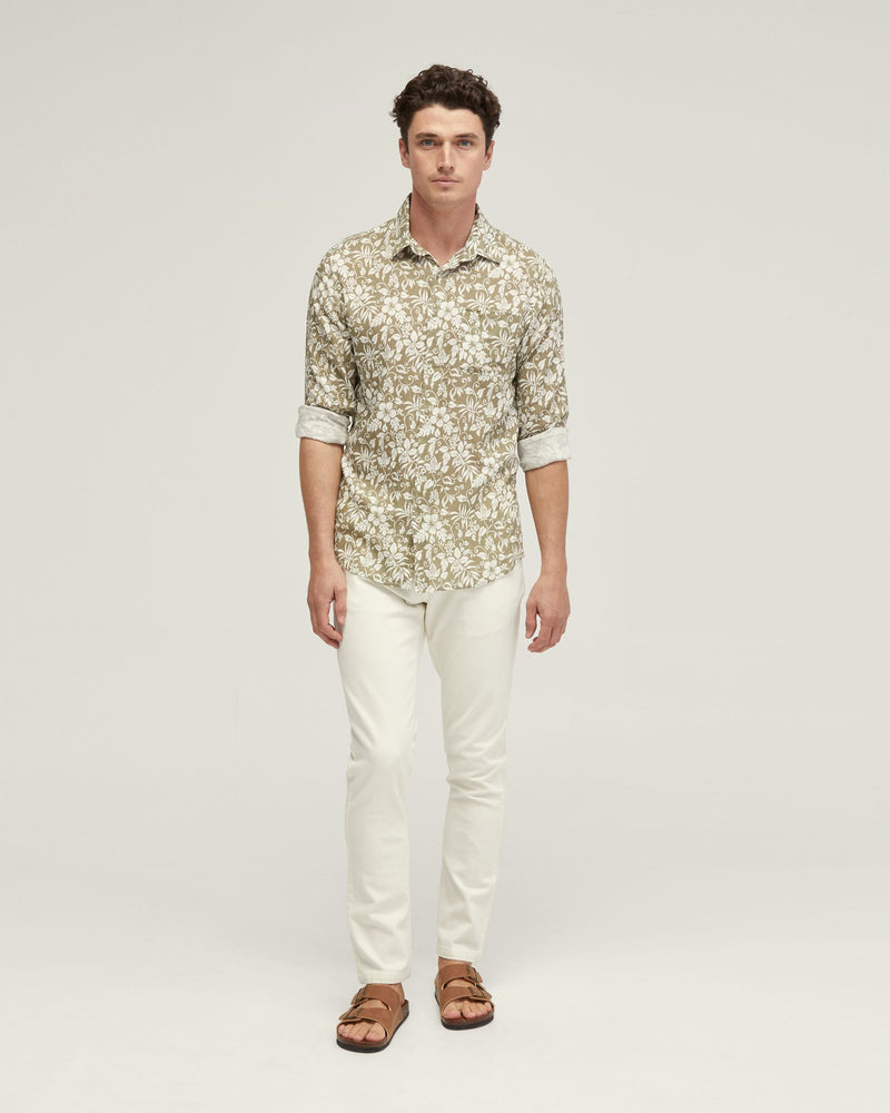 HOLLOWAY LINEN BLEND PRINTED SHIRT MENS SHIRTS