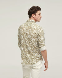 HOLLOWAY LINEN BLEND PRINTED SHIRT MENS SHIRTS