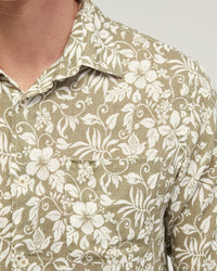 HOLLOWAY LINEN BLEND PRINTED SHIRT MENS SHIRTS