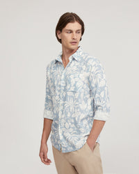 Holloway Linen Blend Printed Shirt - Available ~ 1-2 weeks MENS SHIRTS