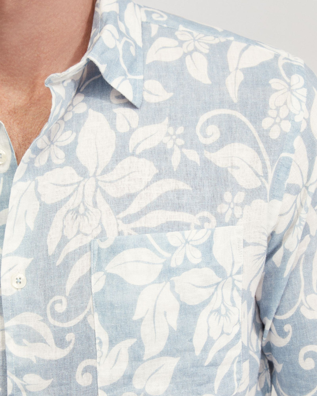 Holloway Linen Blend Printed Shirt - Available ~ 1-2 weeks MENS SHIRTS