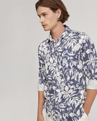 Holloway Linen Blend Printed Shirt - Available ~ 1-2 weeks MENS SHIRTS