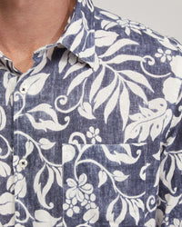 Holloway Linen Blend Printed Shirt - Available ~ 1-2 weeks MENS SHIRTS