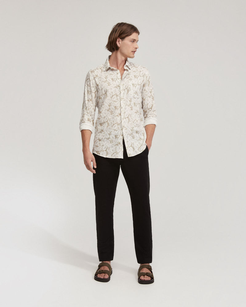 Holloway Linen Blend Printed Shirt - Available ~ 1-2 weeks MENS SHIRTS