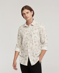 Holloway Linen Blend Printed Shirt - Available ~ 1-2 weeks MENS SHIRTS