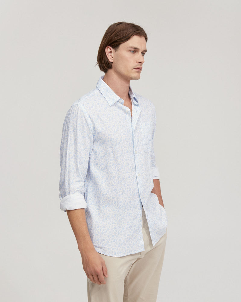 Holloway Linen Blend Printed Shirt MENS JACKETS AND COATS