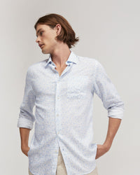 Holloway Linen Blend Printed Shirt MENS JACKETS AND COATS