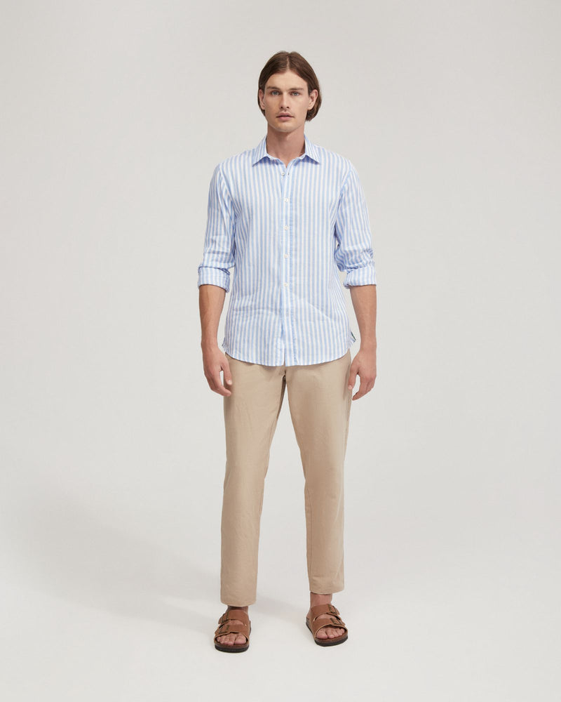 Fergus Linen Striped Shirt MENS SHIRTS