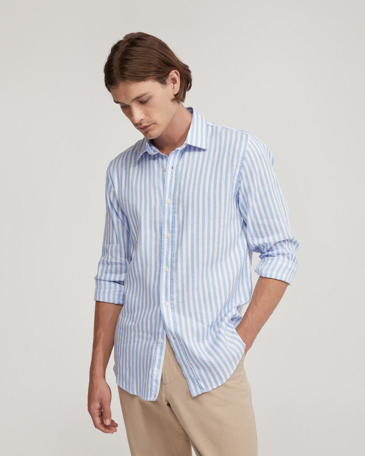 Fergus Linen Striped Shirt MENS SHIRTS