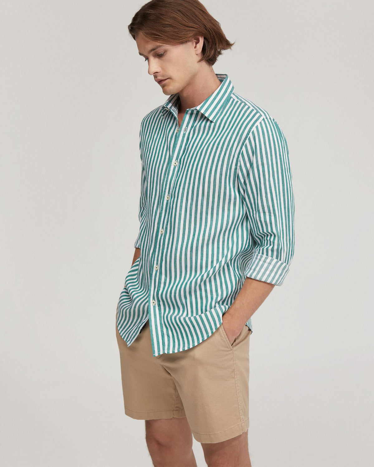 Fergus Linen Striped Shirt MENS SHIRTS