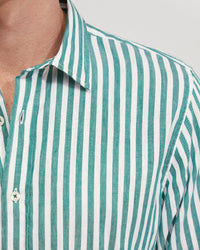 Fergus Linen Striped Shirt MENS SHIRTS