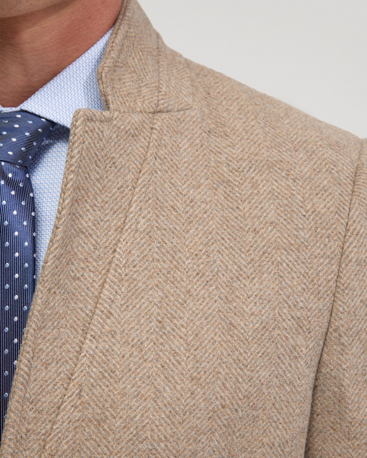 Austin Herringbone Wool Overcoat - Available ~ 1-2 weeks MENS JACKETS AND COATS