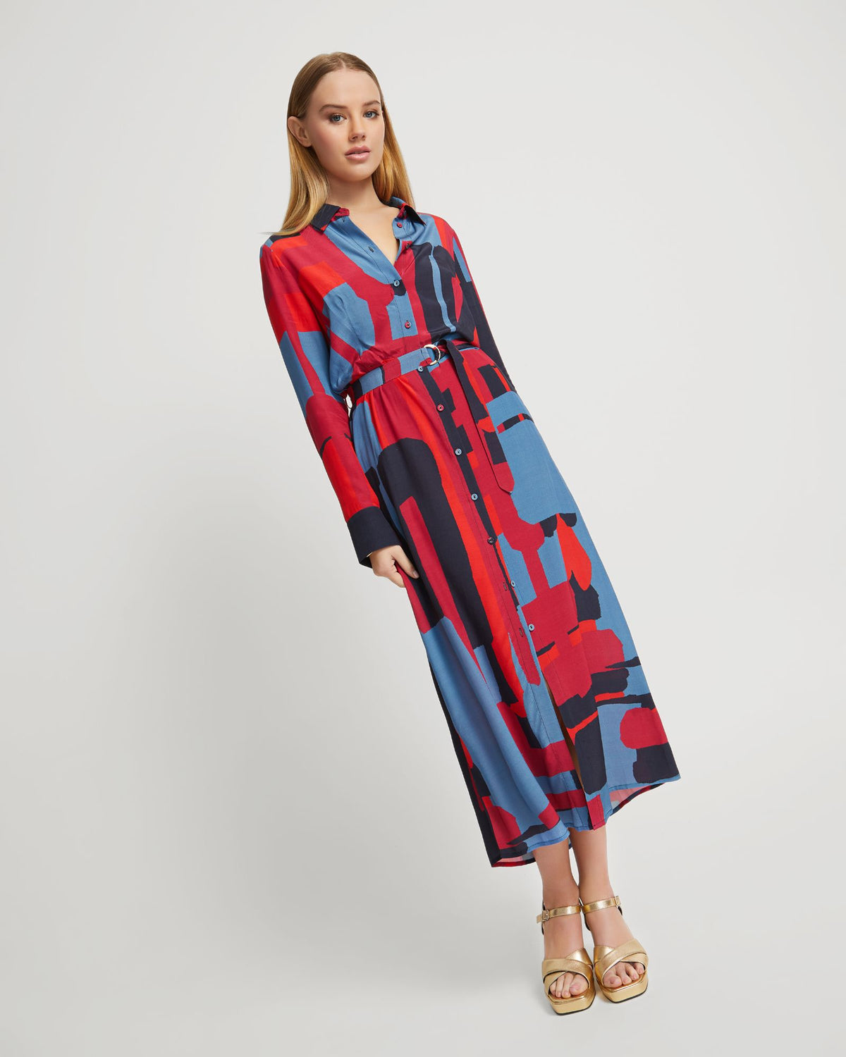 DIANNE LARGE SCALE PRINTED DRESS - AVAILABLE ~ 1-2 weeks WOMENS DRESSES