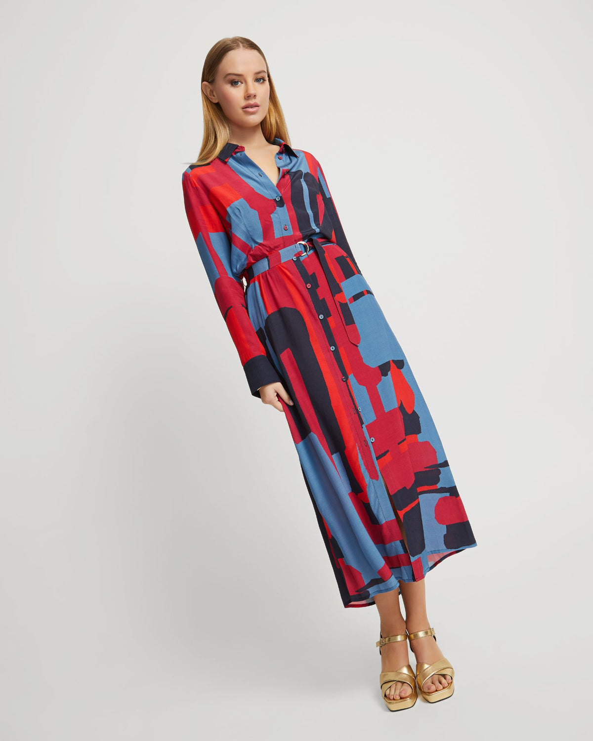 DIANNE LARGE SCALE PRINTED DRESS WOMENS DRESSES