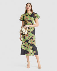 ELOISE VINE PRINT DRESS WOMENS DRESSES