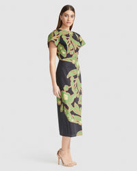 ELOISE VINE PRINT DRESS WOMENS DRESSES