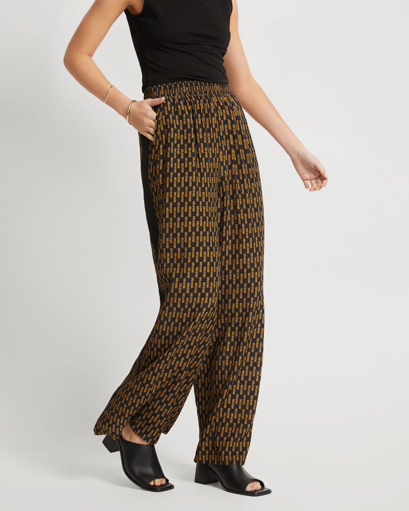 CHANTEL WIDE LEG PANTS WITH SIDE TAPE WOMENS PANTS