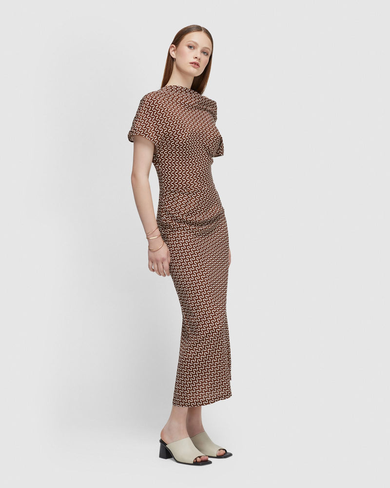 VICTORIA ZIGZAG DRESS WOMENS DRESSES