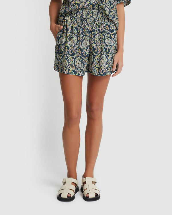 COURTNEY PAISLEY SHORTS WOMENS PANTS