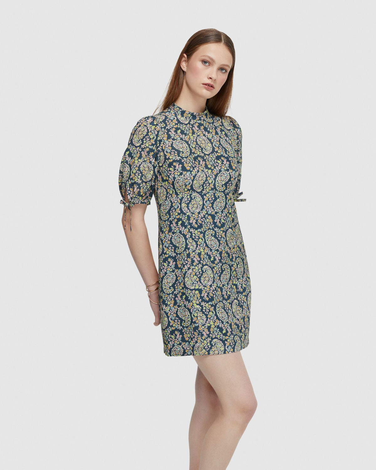 RHAPSODY PAISLEY MINI DRESS WOMENS DRESSES