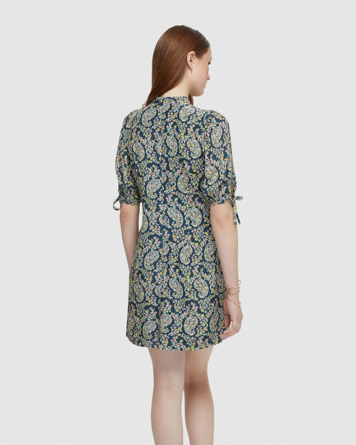 RHAPSODY PAISLEY MINI DRESS WOMENS DRESSES