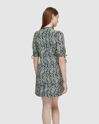 RHAPSODY PAISLEY MINI DRESS WOMENS DRESSES