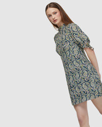 RHAPSODY PAISLEY MINI DRESS WOMENS DRESSES