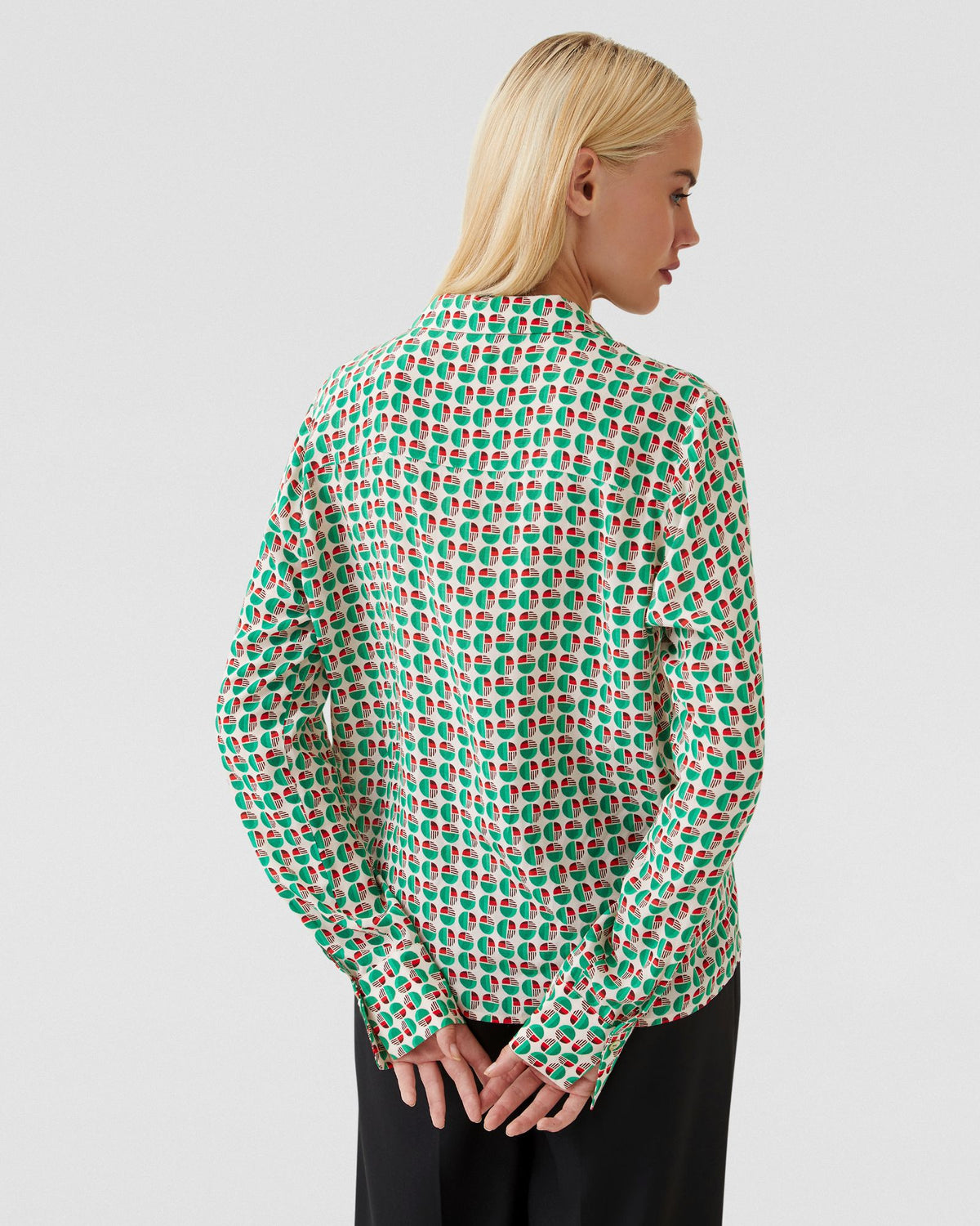 POPPY PRINTED BLOUSE WOMENS SHIRTS