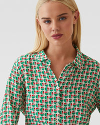 POPPY PRINTED BLOUSE WOMENS SHIRTS