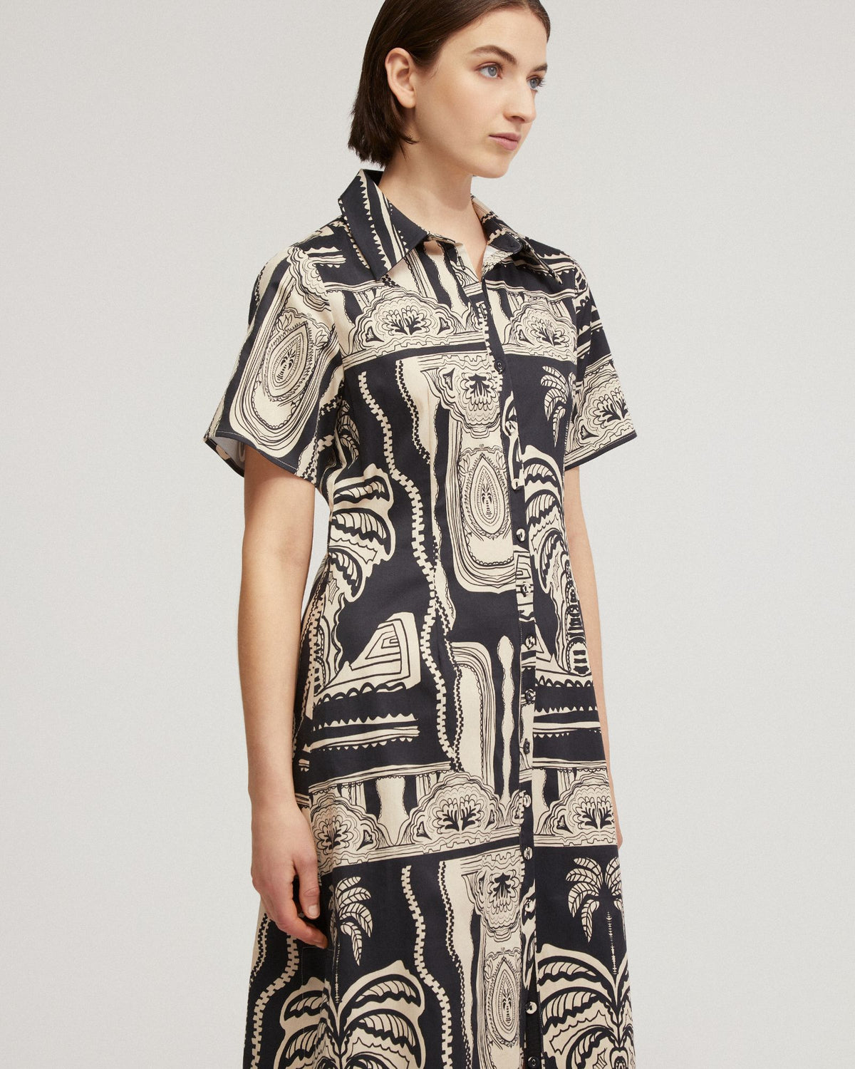 JASMINE PRINTED SHIRT DRESS - AVAILABLE ~ 1-2 weeks WOMENS DRESSES