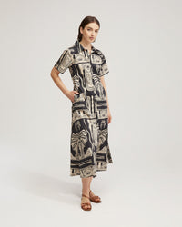 JASMINE PRINTED SHIRT DRESS - AVAILABLE ~ 1-2 weeks WOMENS DRESSES