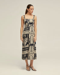 MARGOT PRINTED DRESS WOMENS DRESSES