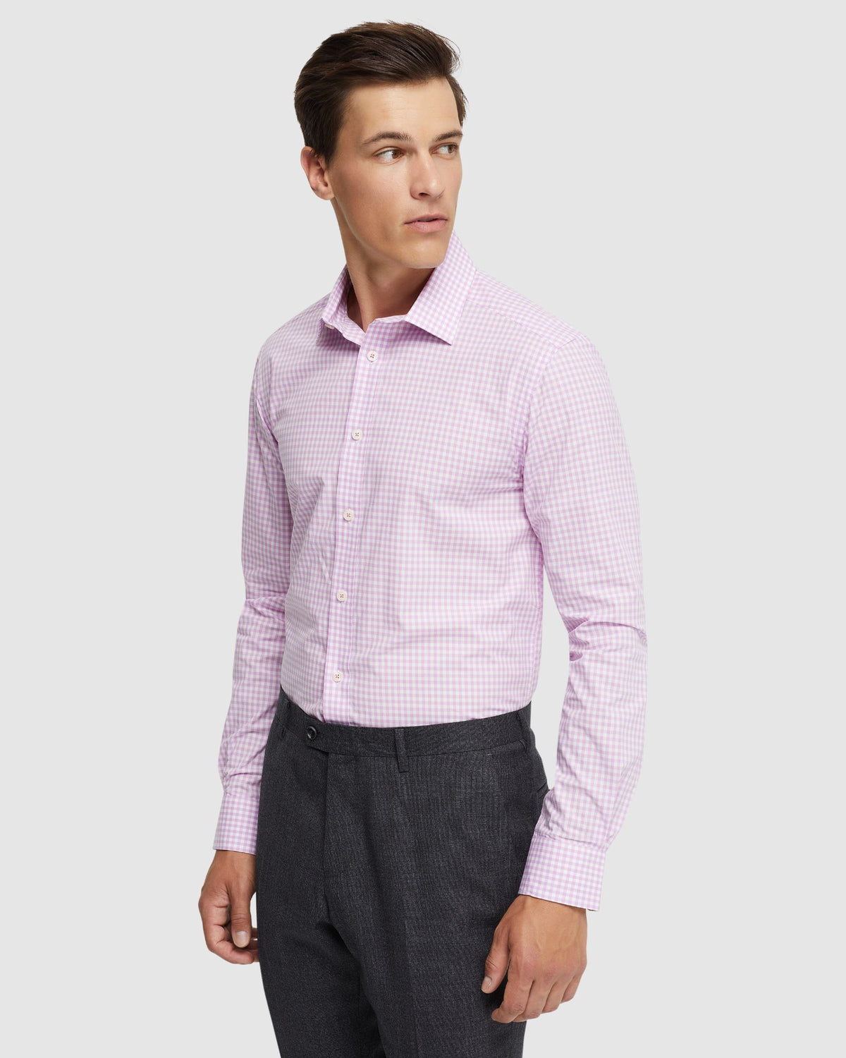 BECKTON COTTON GINGHAM SHIRT MENS SHIRTS