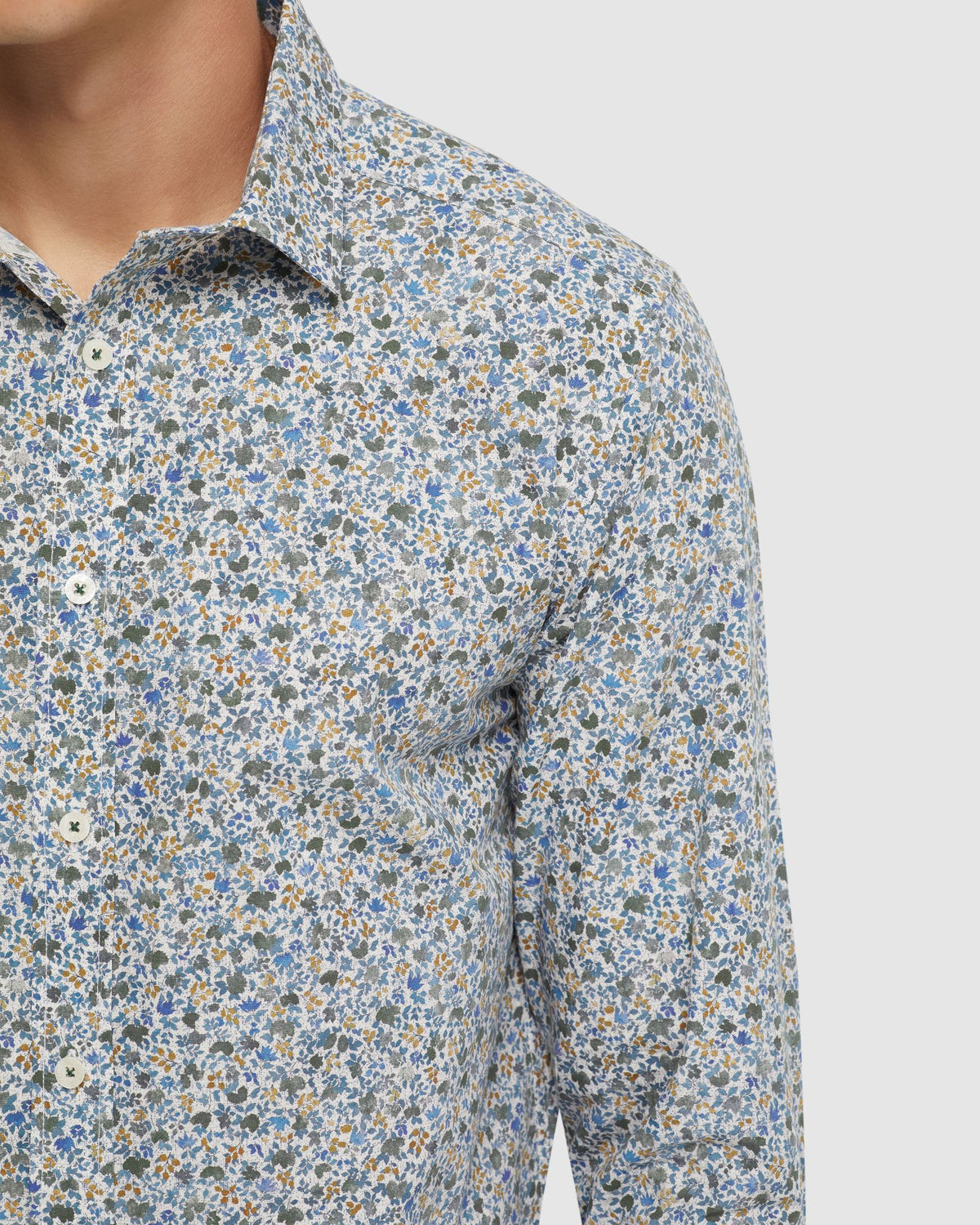 KENTON FLORAL PRINT COTTON SHIRT MENS SHIRTS