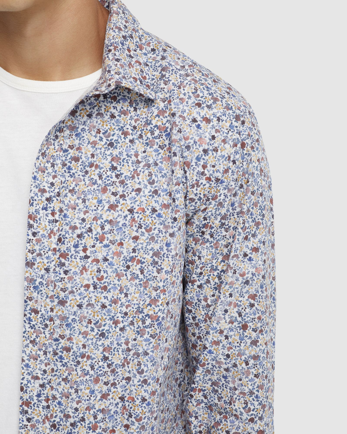 KENTON FLORAL PRINT COTTON SHIRT MENS SHIRTS