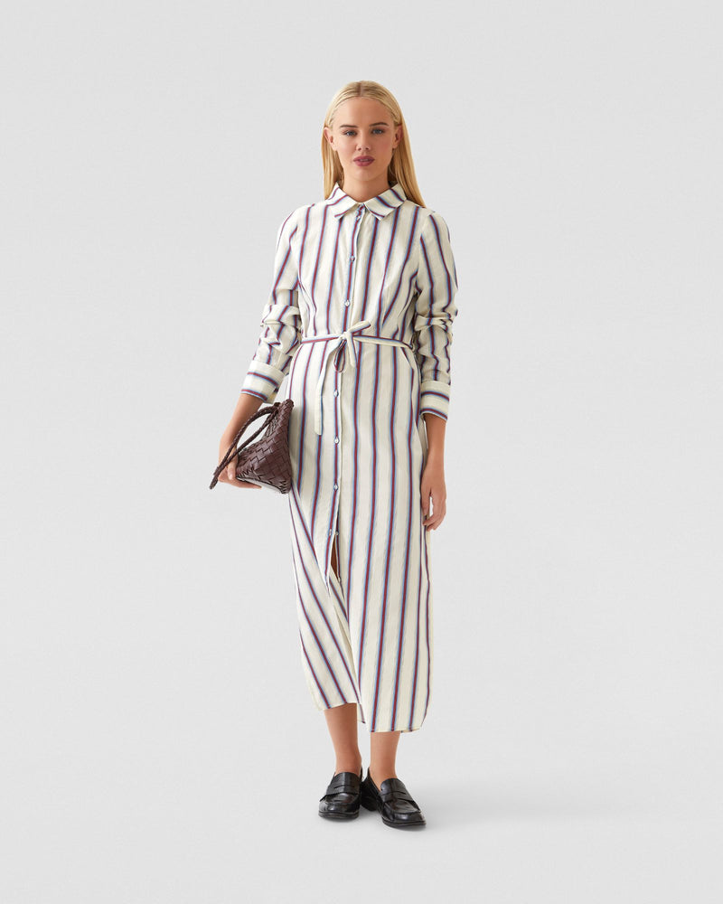 DIANNE COTTON STRIPED SHIRT DRESS - AVAILABLE ~ 1-2 weeks WOMENS DRESSES