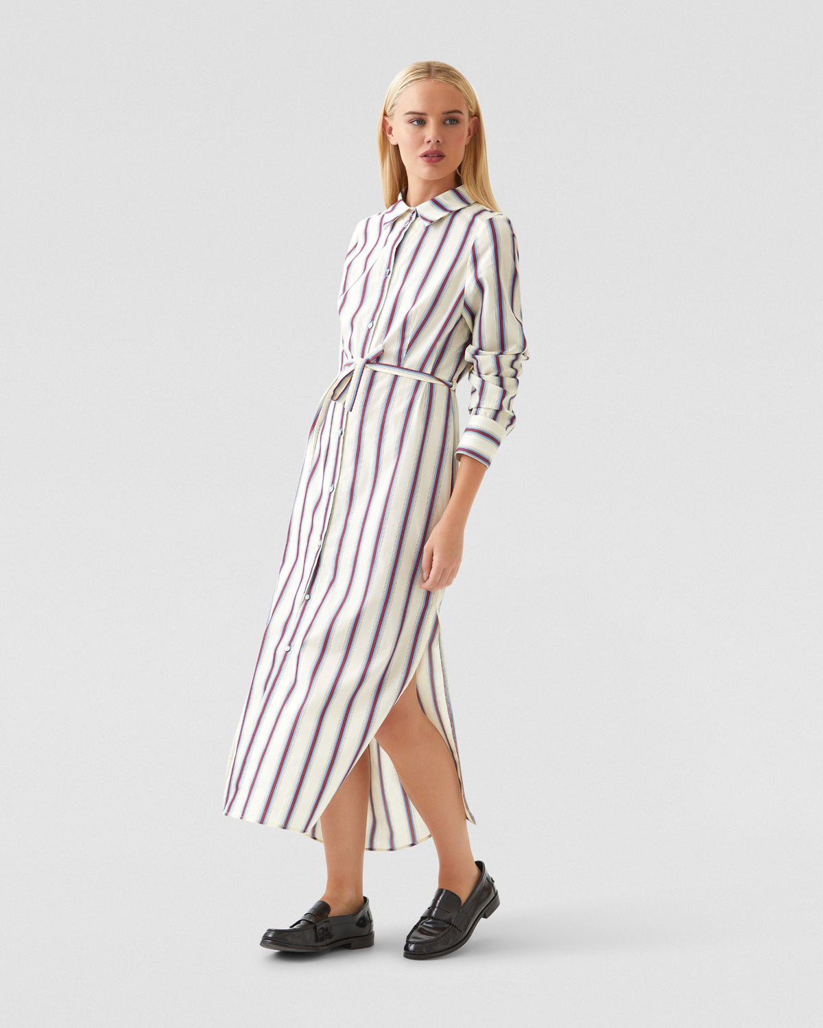 DIANNE COTTON STRIPED SHIRT DRESS - AVAILABLE ~ 1-2 weeks WOMENS DRESSES