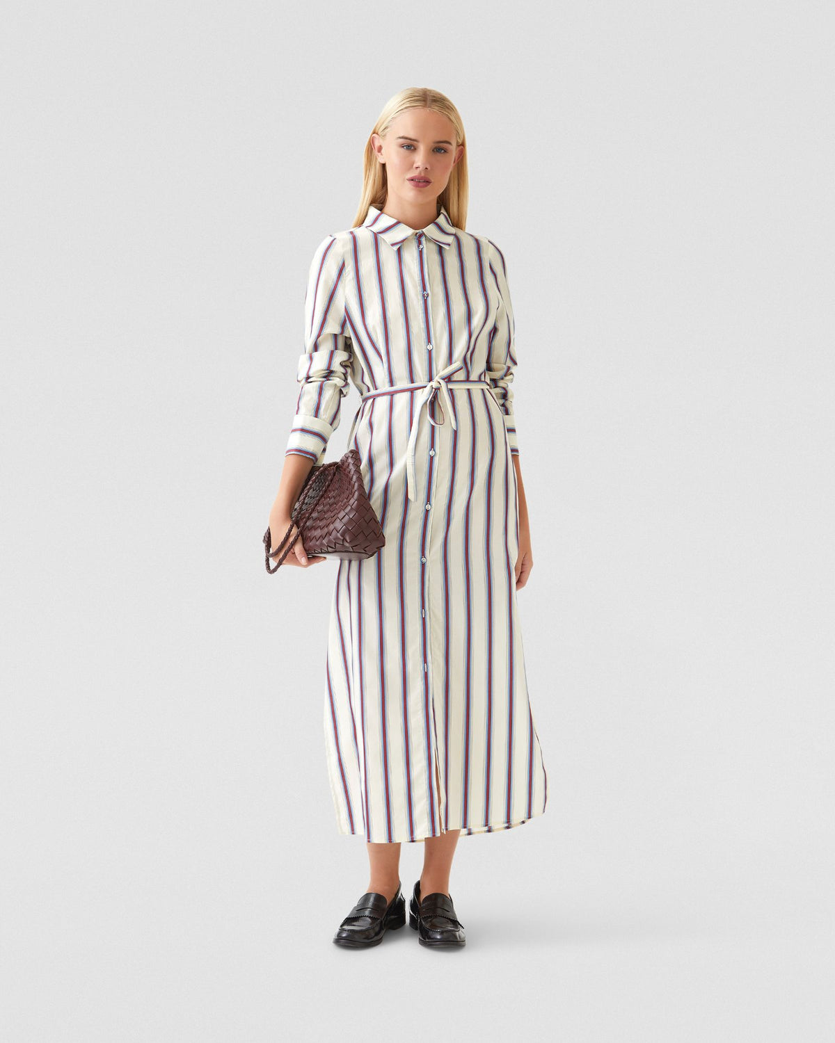 DIANNE COTTON STRIPED SHIRT DRESS - AVAILABLE ~ 1-2 weeks WOMENS DRESSES