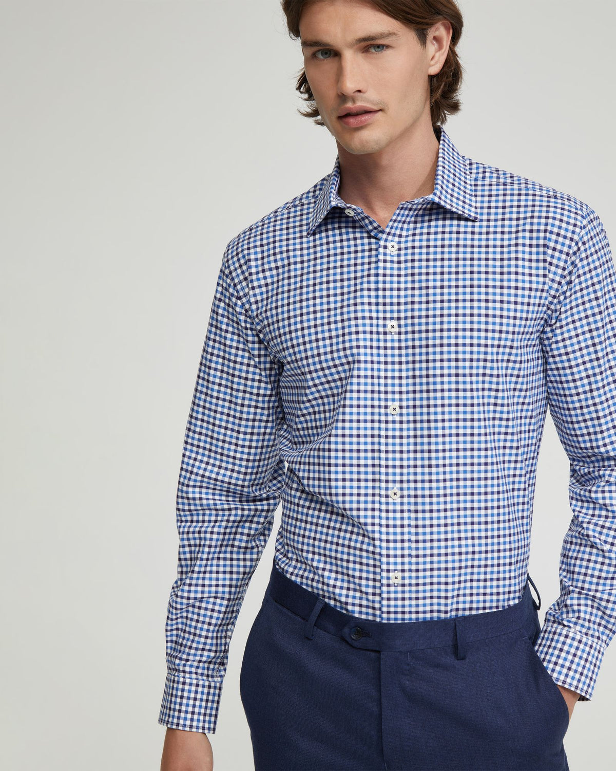 ISLINGTON CHECKED COTTON SHIRT MENS SHIRTS