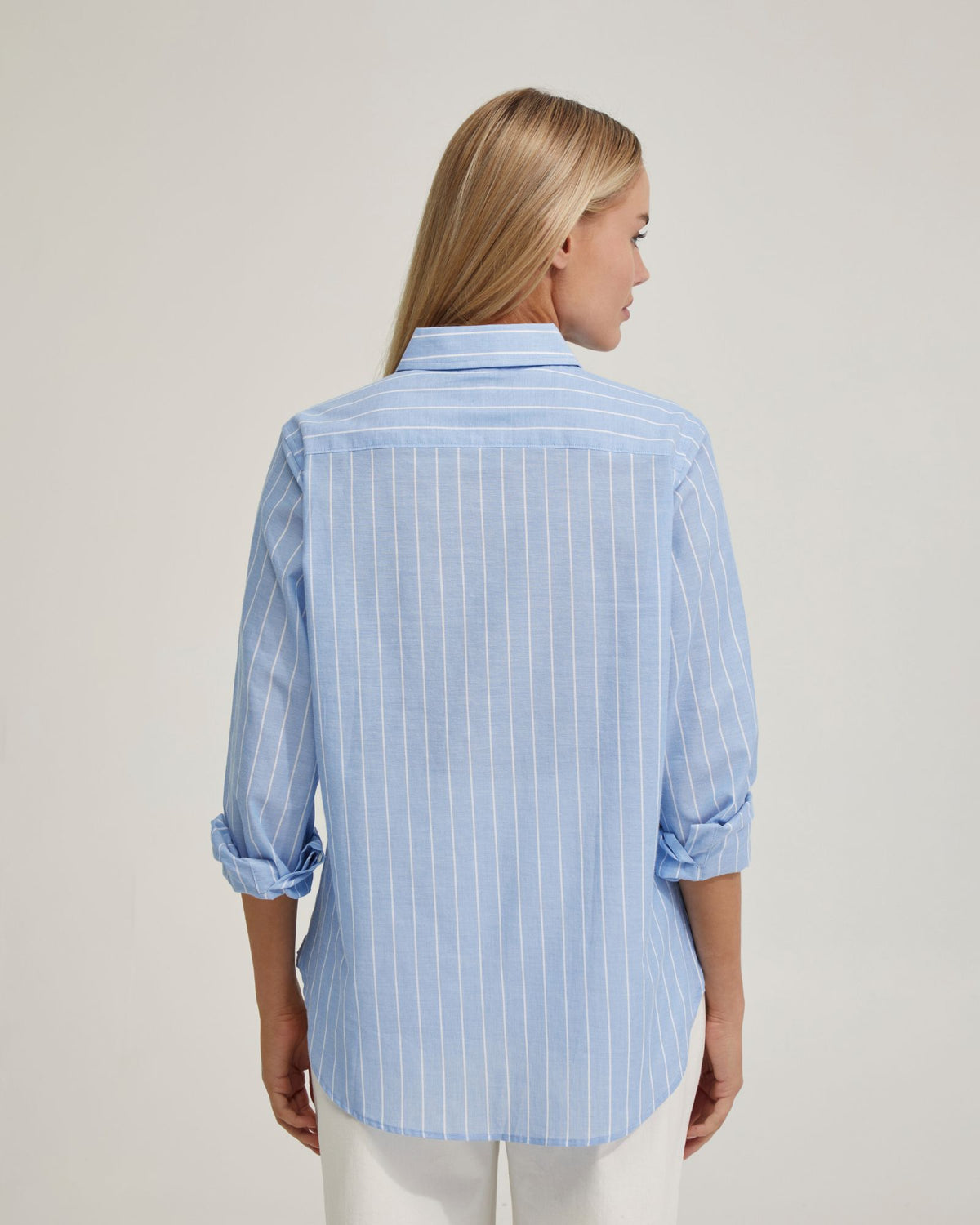 ARIEL STRIPED VOILE SHIRT WOMENS SHIRTS