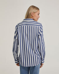 ARIEL STRIPED COTTON SHIRT WOMENS SHIRTS