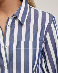 ARIEL STRIPED COTTON SHIRT WOMENS SHIRTS