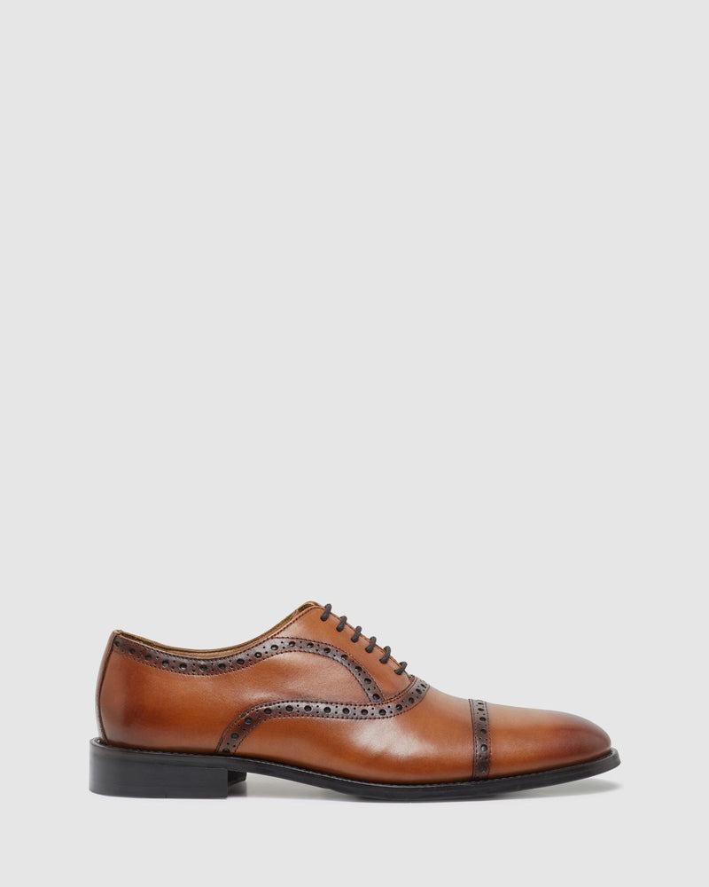 EZRA LEATHER OXFORD SHOES MENS SHOES