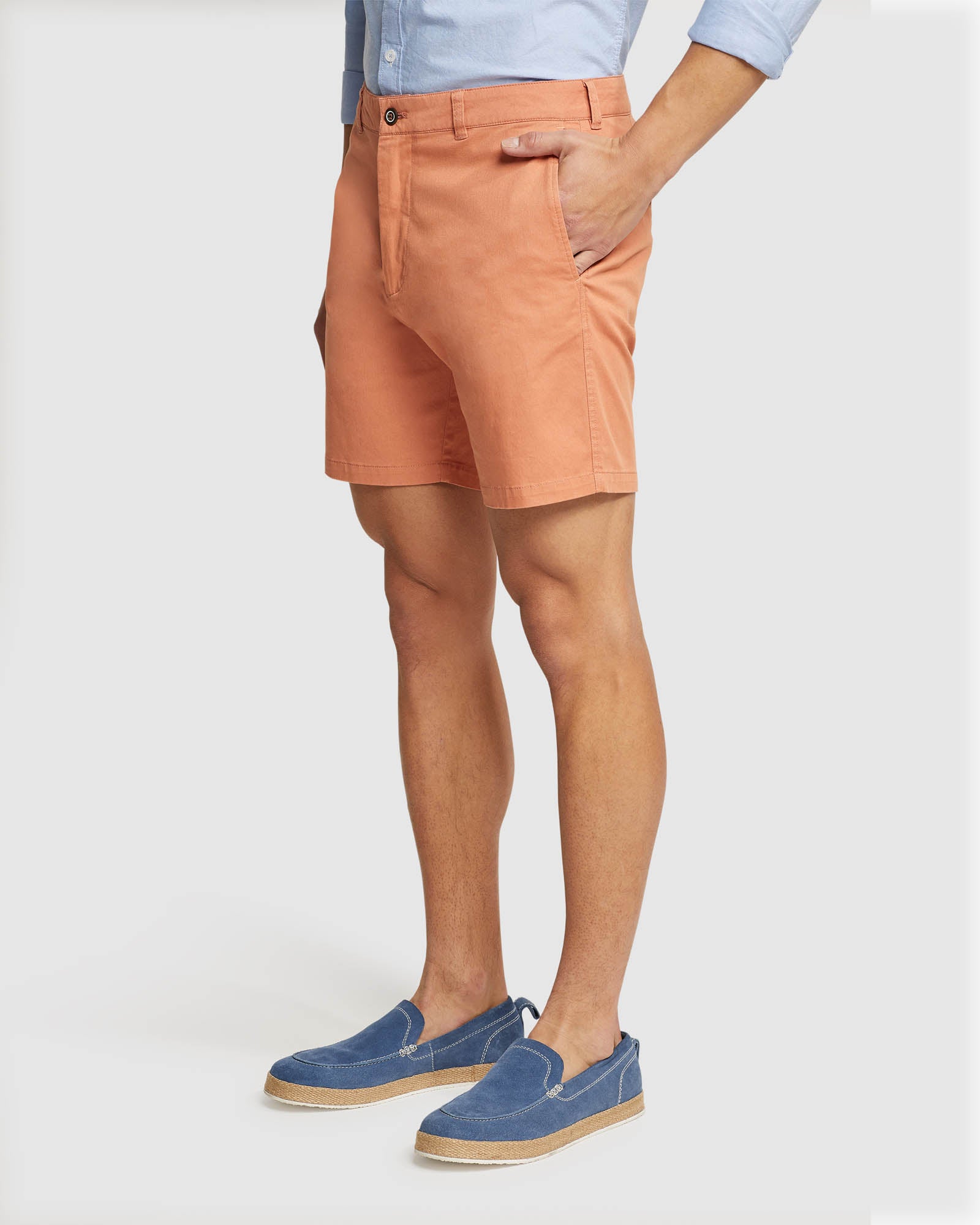 mens long cotton shorts