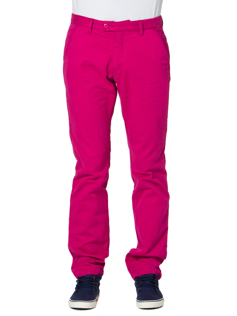 SLIM FIT CHINO PINK MENS TROUSERS